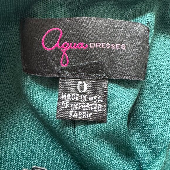 Green Velvet One-Shoulder Bodycon Mini Dress, Women's Size 0 - Picture 3 of 3